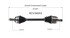 NCV36053 by GSP AUTO PARTS NORTH AMERICA INC - NEW CV AXLE