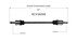 NCV36098 by GSP AUTO PARTS NORTH AMERICA INC - NEW CV Axle