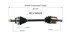 NCV36520 by GSP AUTO PARTS NORTH AMERICA INC - NEW CV AXLE