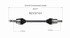 NCV37101 by GSP AUTO PARTS NORTH AMERICA INC - CV Axle Asm.