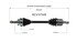 NCV37548 by GSP AUTO PARTS NORTH AMERICA INC - NEW CV AXLE