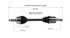 NCV37573 by GSP AUTO PARTS NORTH AMERICA INC - NEW CV AXLE