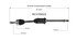 NCV39022 by GSP AUTO PARTS NORTH AMERICA INC - NEW CV Axle