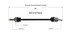 NCV47543 by GSP AUTO PARTS NORTH AMERICA INC - NEW CV AXLE