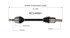 NCV48991 by GSP AUTO PARTS NORTH AMERICA INC - NEW CV AXLE