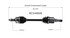 NCV49506 by GSP AUTO PARTS NORTH AMERICA INC - NEW CV AXLE