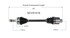 NCV51518 by GSP AUTO PARTS NORTH AMERICA INC - NEW CV AXLE