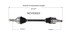 NCV53023 by GSP AUTO PARTS NORTH AMERICA INC - NEW CV Axle