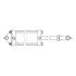 APSCO C-5075-PK Hydraulic Cylinder Hydraulic Cylinder - Tailgate Latch, 2.5" Bore x 7.5" Stroke, Double Acting
