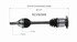 NCV82999 by GSP AUTO PARTS NORTH AMERICA INC - New CV Axle - Rear Left or Right, 26.5" Length, for 1992-2001 AM General Hummer