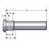 3398-W1202 by MACK - Wheel Lug Bolt - Disc, 3.9 in. Length, M22x1.5 Thread, 1.222-1.218 in. Diam.