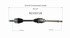 NCV53139 by GSP AUTO PARTS NORTH AMERICA INC - CV Axle Assembly - Front, Right, Neoprene Boot, with Axle Nut