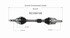 NCV69198 by GSP AUTO PARTS NORTH AMERICA INC - CV Axle - Front Left, 2017-2020 Toyota Sienna, 3.5L V6, Gas, Neoprene Boot, 28.66 in. Length