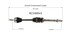 NCV69543 by GSP AUTO PARTS NORTH AMERICA INC - NEW CV AXLE