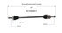 NCV69551 by GSP AUTO PARTS NORTH AMERICA INC - NEW CV AXLE