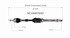 NCV69578XD by GSP AUTO PARTS NORTH AMERICA INC - New CV Axle - Front Right, FWD, with Boot and ABS Tone Ring