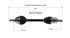 NCV72043 by GSP AUTO PARTS NORTH AMERICA INC - NEW CV AXLE