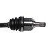 NCV75026 by GSP AUTO PARTS NORTH AMERICA INC - CV Axle - Front Right, 37.13 in. Length, 27 Spline, Neoprene Boot, ABS Ring, Hex Nut