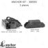 300593 by ANCHOR MOTOR MOUNTS - Engine Mount Kit - 3-Piece Kit, (2) Front R/L Engine Mount, (1) Rear Trans Mount