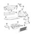 68489482AA by MOPAR - Luggage Compartment Cover - Left, For 2020-2023 Dodge Charger