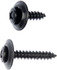 961-205 by DORMAN - Trim Screw - Black - No. 8 x 5/8 In., 1 In.