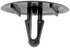 963-520 by DORMAN - Hood Insulation Clip Head Dia. 1.18 In. Shank Long 0.65 In. Hole Dia. 0.26 In.