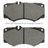 1001-0927M by MPA ELECTRICAL - Quality-Built Disc Brake Pad Set - Premium, Semi-Metallic