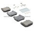 1001-0961M by MPA ELECTRICAL - Quality-Built Premium Disc Brake Pad Set - Semi-Metallic, with Hardware