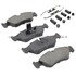 1001-1006M by MPA ELECTRICAL - Quality-Built Premium Disc Brake Pad Set - Semi-Metallic, with Hardware