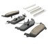 1001-1012C by MPA ELECTRICAL - Quality-Built Premium Ceramic Brake Pads w/ Hardware