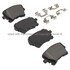 1001-1018M by MPA ELECTRICAL - Quality-Built Premium Semi-Metallic Brake Pads w/ Hardware