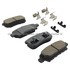 1001-1037M by MPA ELECTRICAL - Quality-Built Premium Disc Brake Pad Set - Semi-Metallic, with Hardware