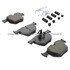 1001-1042M by MPA ELECTRICAL - Quality-Built Premium Semi-Metallic Brake Pads w/ Hardware