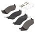 1001-1045M by MPA ELECTRICAL - Quality-Built Premium Disc Brake Pad Set - Semi-Metallic, with Hardware