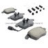 1001-1107M by MPA ELECTRICAL - Quality-Built Premium Disc Brake Pad Set - Semi-Metallic, with Hardware