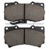 1001-1119M by MPA ELECTRICAL - Quality-Built Premium Semi-Metallic Brake Pads w/ Hardware