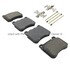 1001-1121M by MPA ELECTRICAL - Quality-Built Premium Disc Brake Pad Set - Semi-Metallic, with Hardware