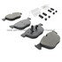 1001-1294M by MPA ELECTRICAL - Quality-Built Premium Disc Brake Pad Set - Semi-Metallic, with Hardware