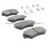 1001-1543AM by MPA ELECTRICAL - Quality-Built Premium Disc Brake Pad Set - Semi-Metallic, with Hardware