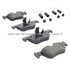 1001-1613M by MPA ELECTRICAL - Quality-Built Premium Disc Brake Pad Set - Semi-Metallic, with Hardware