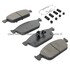 1001-1645M by MPA ELECTRICAL - Quality-Built Premium Disc Brake Pad Set - Semi-Metallic, with Hardware