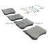 1001-1688M by MPA ELECTRICAL - Quality-Built Premium Disc Brake Pad Set - Semi-Metallic, with Hardware