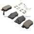 1002-0536M by MPA ELECTRICAL - Quality-Built Disc Brake Pad Set - Work Force, Heavy Duty, with Hardware