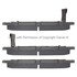 1002-0764M by MPA ELECTRICAL - Quality-Built Disc Brake Pad Set - Work Force, Heavy Duty, with Hardware