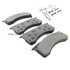 1002-1032M by MPA ELECTRICAL - Quality-Built Disc Brake Pad Set - Work Force, Heavy Duty, with Hardware