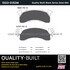 1003-0153M by MPA ELECTRICAL - Quality-Built Disc Brake Pad Set - Black Series, Semi-Metallic, with Hardware