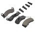 1003-0199M by MPA ELECTRICAL - Quality-Built Disc Brake Pad Set - Black Series, Semi-Metallic, with Hardware