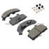 1003-0215AM by MPA ELECTRICAL - Quality-Built Disc Brake Pad Set - Black Series, Semi-Metallic, with Hardware