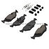 1003-0279C by MPA ELECTRICAL - Quality-Built Disc Brake Pad Set - Black Series, Ceramic, with Hardware