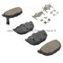 1003-0323C by MPA ELECTRICAL - Quality-Built Black Series Ceramic Brake Pads w/ Hardware